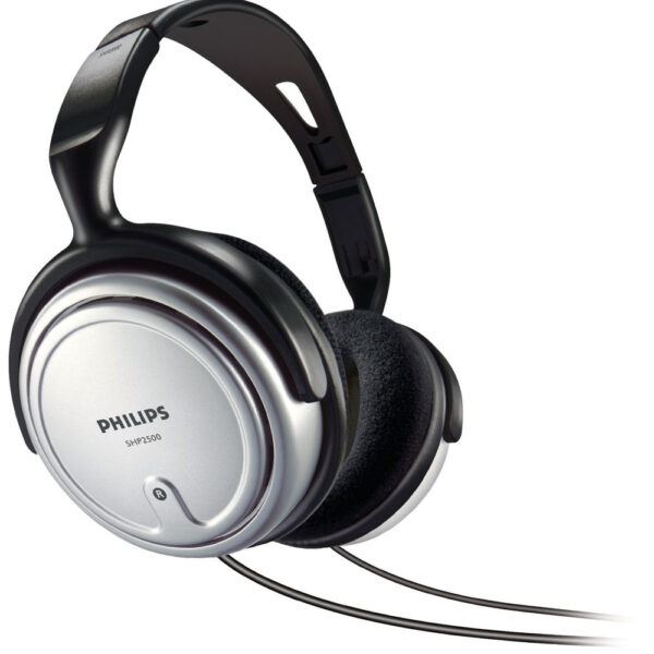 Philips SHP2500 Bluetooth / 3.5mm / 6.3mm Μαύρα / Ασημί