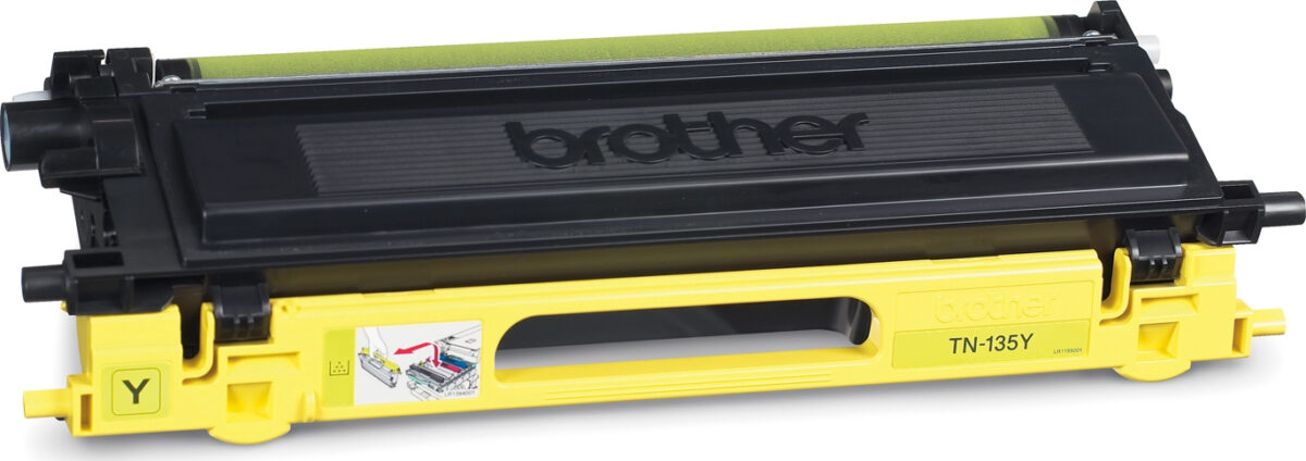 Brother TN-135Y Γνήσιο Toner Laser Εκτυπωτή Κίτρινο High Capacity 4000 Σελίδων (TN-135Y) - Image 1