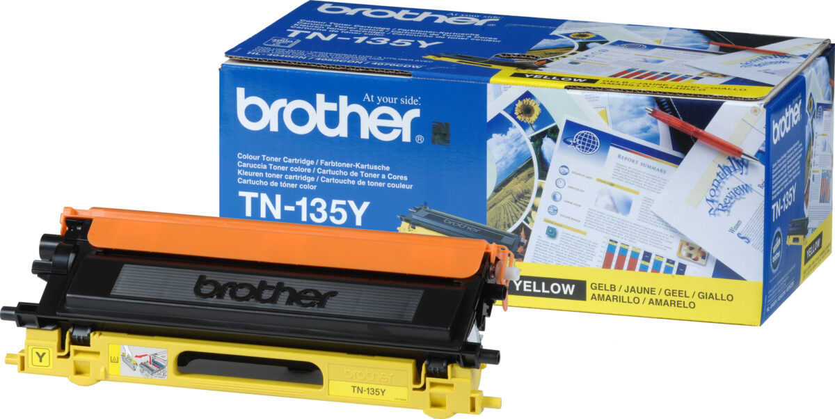 Brother TN-135Y Γνήσιο Toner Laser Εκτυπωτή Κίτρινο High Capacity 4000 Σελίδων (TN-135Y) - Image 3