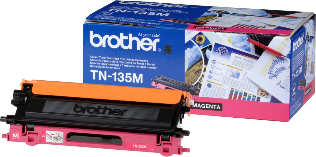 Brother TN-135M Γνήσιο Toner Laser Εκτυπωτή Ματζέντα High Capacity 4000 Σελίδων (TN-135M) - Image 2