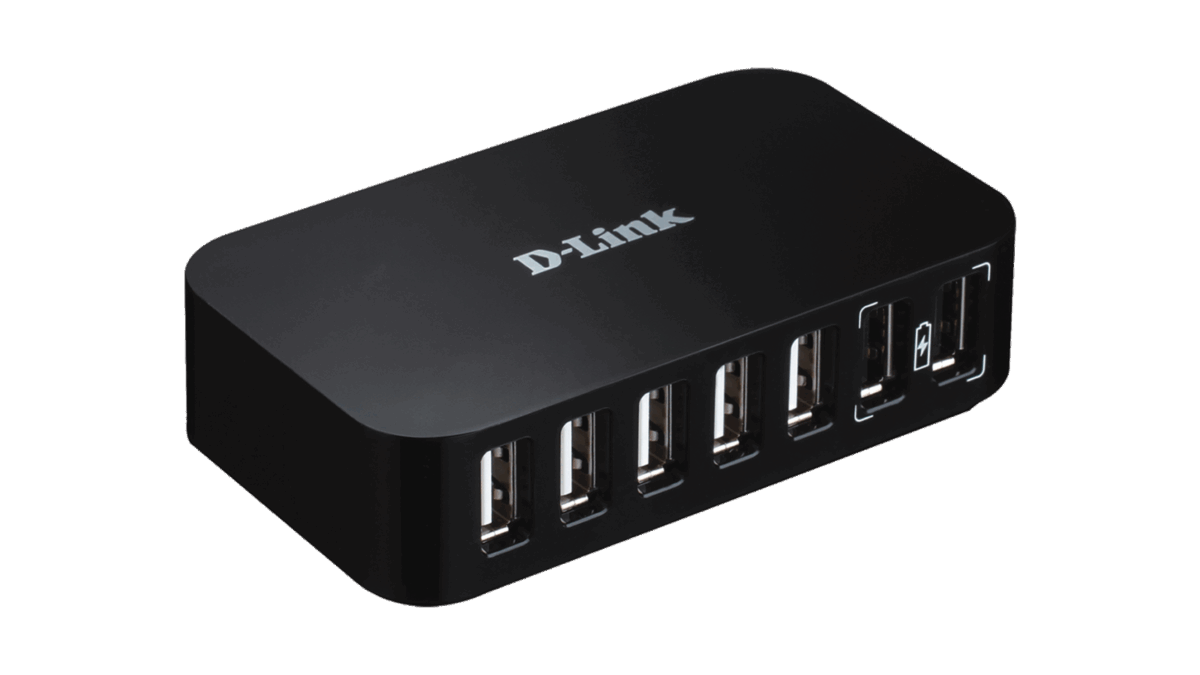 D-Link DUB-H7 D1 v1 USB 2.0 Hub 7 Θυρών με σύνδεση USB-A και Εξωτερική Παροχή Ρεύματος - Image 1