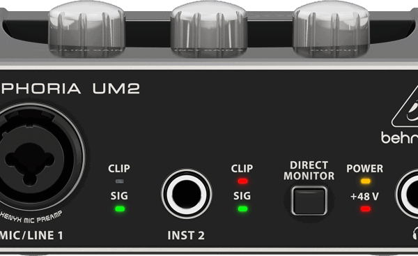 Behringer Εξωτερική Επαγγελματική Κάρτα Ήχου U-PHORIA UM2 Συνδεσιμότητα USB