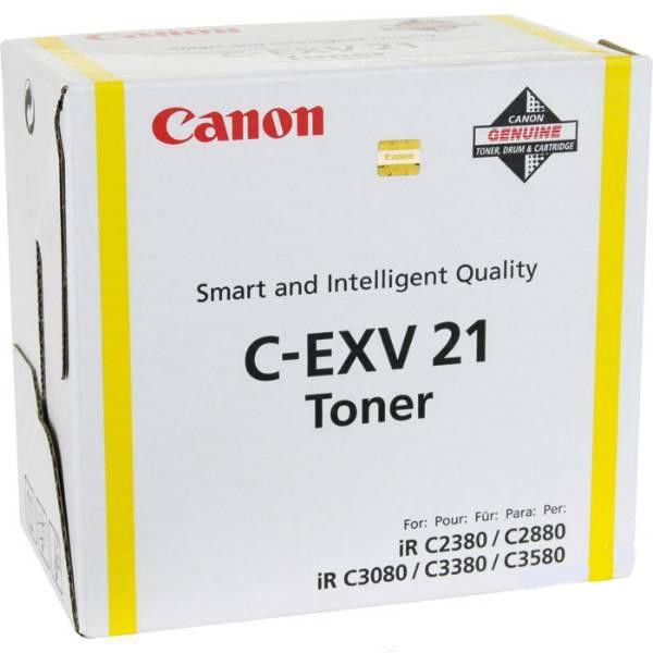 Canon C-EXV21 Γνήσιο Toner Laser Εκτυπωτή Κίτρινο 14000 Σελίδων (0455B002)