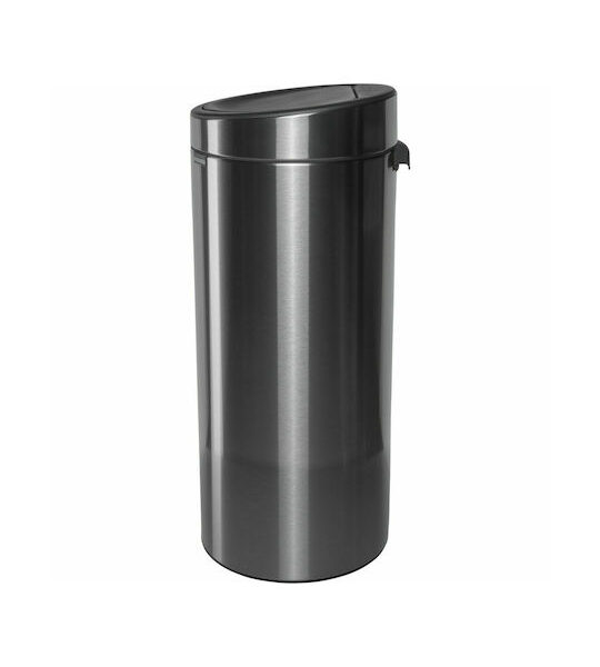 Brabantia Μεταλλικός Κάδος Απορριμμάτων Μαύρος 30lt