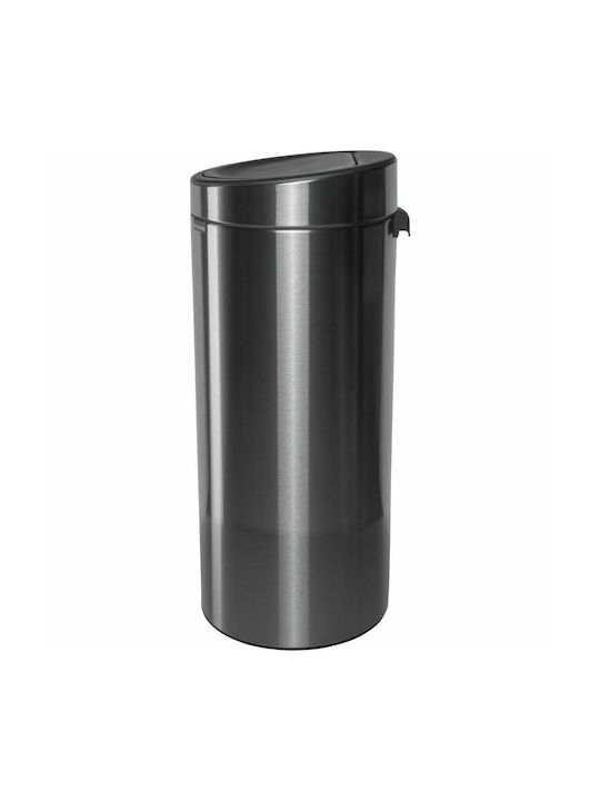 Brabantia Μεταλλικός Κάδος Απορριμμάτων Μαύρος 30lt