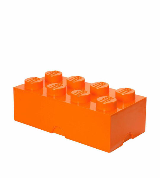 Lego Παιδικό Κουτί Αποθήκευσης από Πλαστικό 8-Stud Πορτοκαλί 50x25x17cm