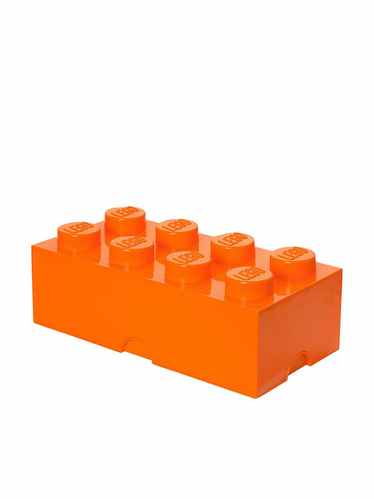 Lego Παιδικό Κουτί Αποθήκευσης από Πλαστικό 8-Stud Πορτοκαλί 50x25x17cm