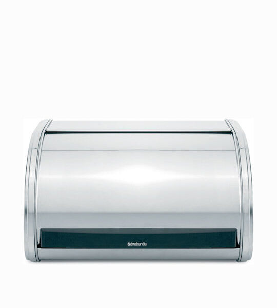 Brabantia Roll Top Bread Bin Ψωμιέρα με Καπάκι Μεταλλική σε Ασημί Χρώμα 31.6x26.5x17.3cm