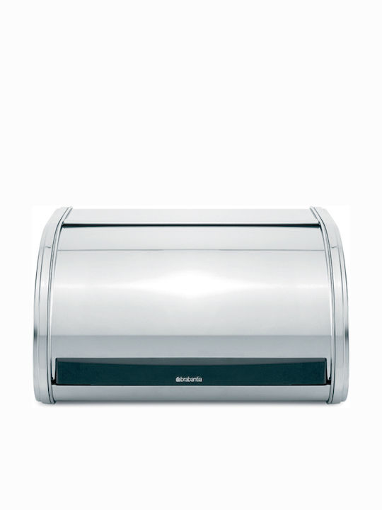 Brabantia Roll Top Bread Bin Ψωμιέρα με Καπάκι Μεταλλική σε Ασημί Χρώμα 31.6x26.5x17.3cm
