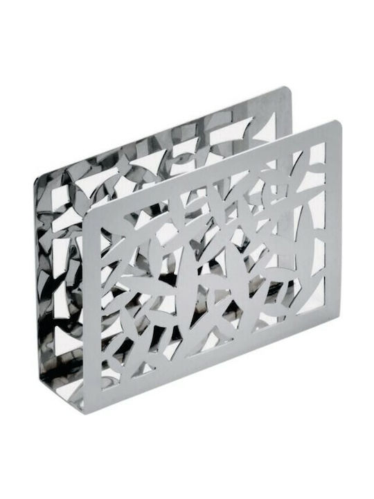 Alessi Χαρτοπετσετοθήκη Μεταλλική Γκρι 12x12x8.5cm MSA08