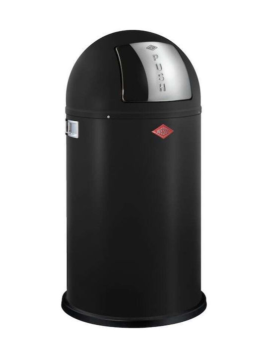 Wesco Κάδος Απορριμμάτων Πλαστικός Μαύρος 50lt
