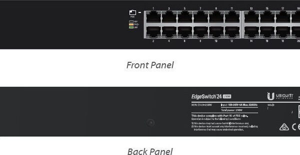 Ubiquiti EdgeSwitch 24 250W v1 Managed L2 / L3 PoE+