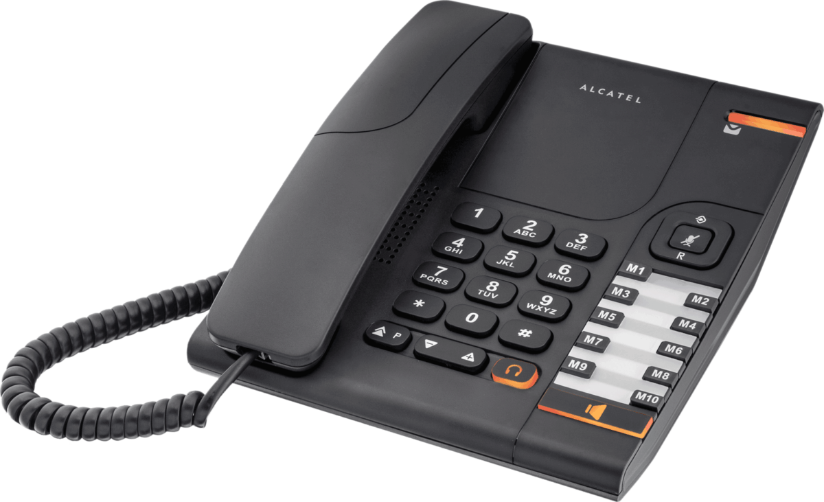 Alcatel T380 Ενσύρματο Τηλέφωνο Γραφείου Μαύρο - Image 1