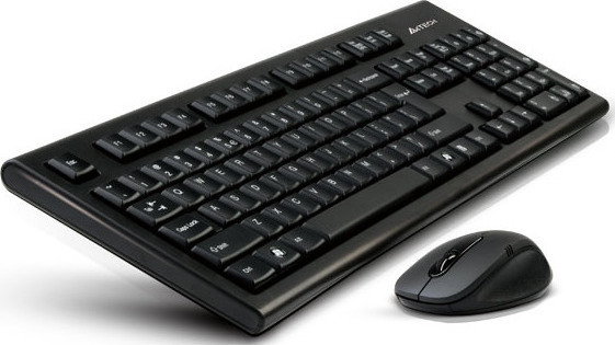 A4Tech Wireless Desktop Padless 7100n - Σετ με Ποντίκι Αγγλικό UK