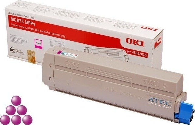 OKI 45862815 Γνήσιο Toner Laser Εκτυπωτή Ματζέντα High Capacity 10000 Σελίδων