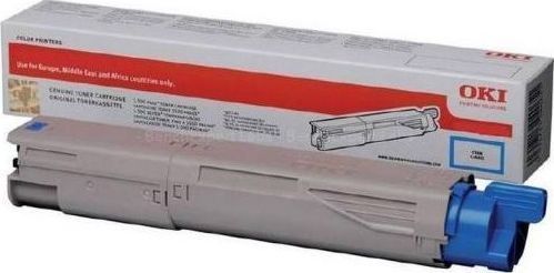 OKI 45862816 Cyan Toner Γνήσιο Toner Laser Εκτυπωτή Κυανό High Capacity 10000 Σελίδων (45862816)