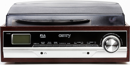20160203133017_db08928b Camry CR-1113 CR1113 Πικάπ Belt Drive με Προενίσχυση και Ενσωματωμένα Ηχεία Καφέ - Image 3