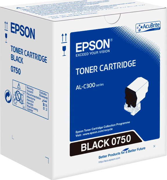 Epson 0750 Γνήσιο Toner Laser Εκτυπωτή Μαύρο 7300 Σελίδων (C13S050750)