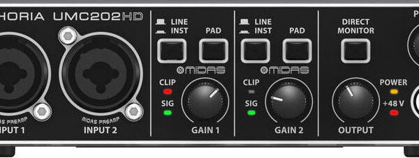 Behringer Εξωτερική Επαγγελματική Κάρτα Ήχου Συνδεσιμότητα USB
