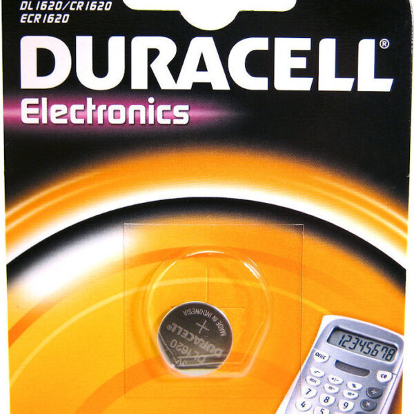 Duracell Electronics Μπαταρία Λιθίου Ρολογιών CR1620 3V 1τμχ