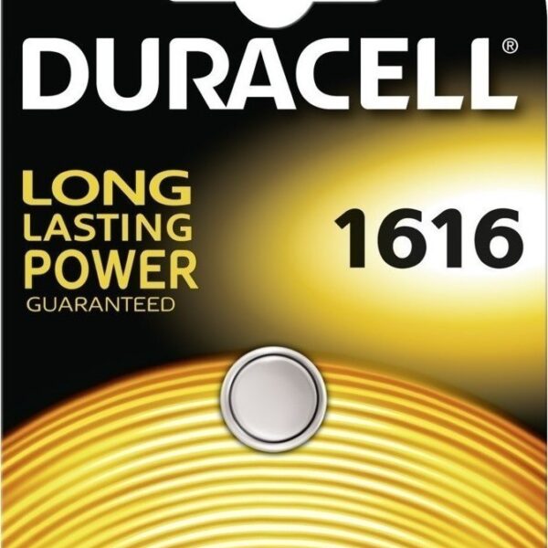 Duracell 1616 Μπαταρία Λιθίου Ρολογιών CR1616 3V 1τμχ