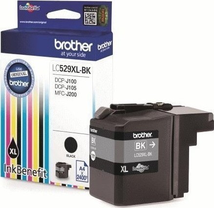 Brother LC-529XL Γνήσιο Μελάνι Εκτυπωτή InkJet Μαύρο (LC-529XLBK)