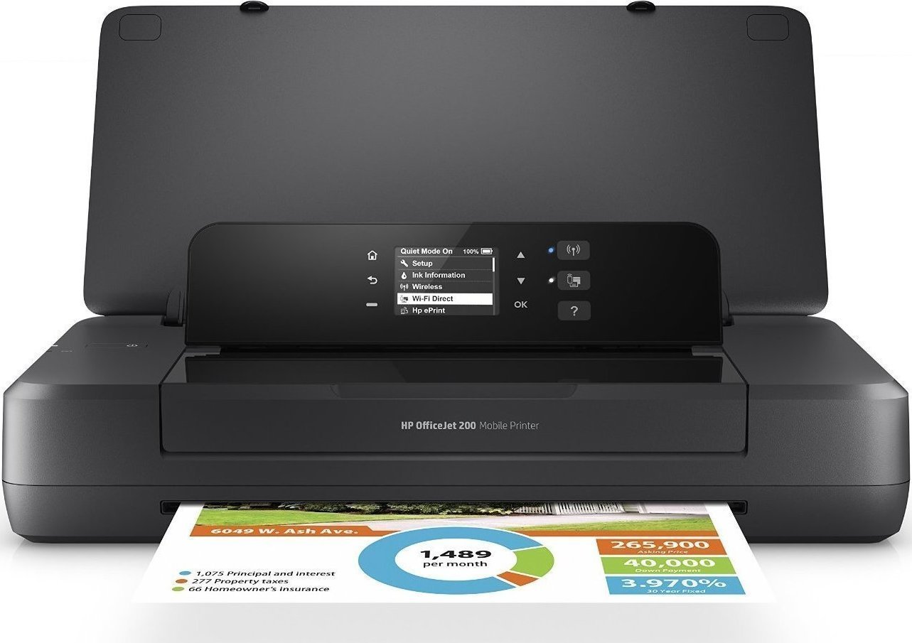 HP OfficeJet 200 Mobile Έγχρωμoς Εκτυπωτής Inkjet με WiFi και Mobile Print