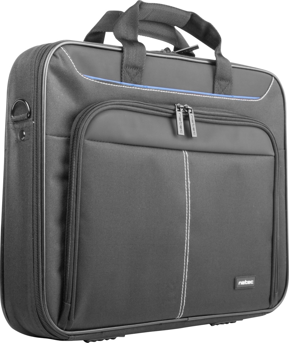 Natec Doberman Τσάντα Ώμου / Χειρός 15.6" Μαύρη