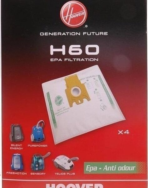 Hoover H60 Σακούλες Σκούπας 4τμχ Συμβατή με Σκούπα Hoover