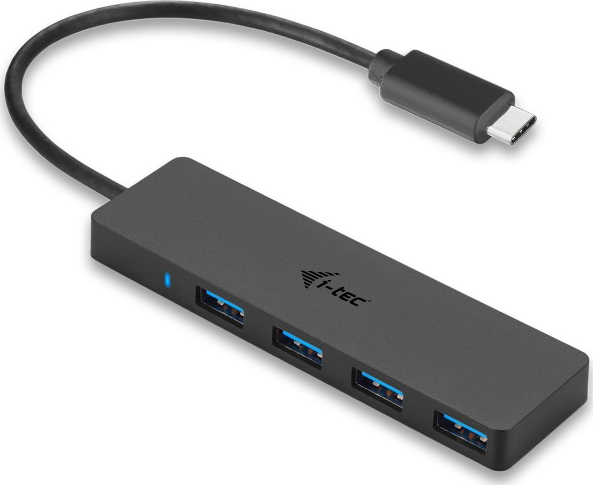 20170622120151_i_tec_usb_c_slim_4_port_hub i-tec USB 3.0 Hub 4 Θυρών με σύνδεση USB-C & Θύρα Φόρτισης - Image 1