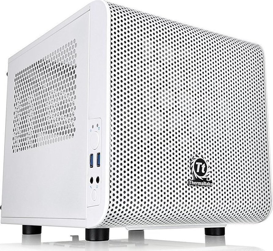 Thermaltake Core V1 Mini Tower Κουτί Υπολογιστή με Πλαϊνό Παράθυρο Snow Edition