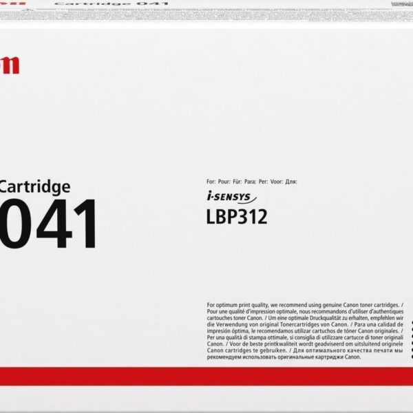 Canon 041BK Γνήσιο Toner Laser Εκτυπωτή Μαύρο High Capacity 10000 Σελίδων (0452C002)