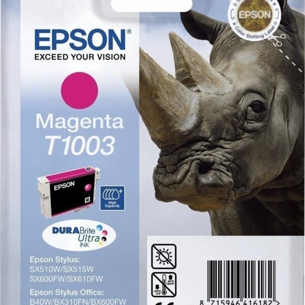 Epson T1003 Γνήσιο Μελάνι Εκτυπωτή InkJet Ματζέντα (C13T10034010)