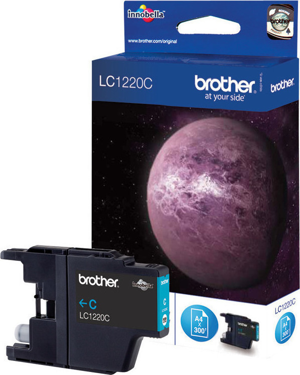 Brother LC1220 Cyan Γνήσιο Μελάνι Εκτυπωτή InkJet Κυανό (LC-1220C)