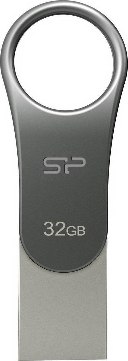 Silicon Power Mobile C80 32GB USB 3.0 USB-C Ασημί