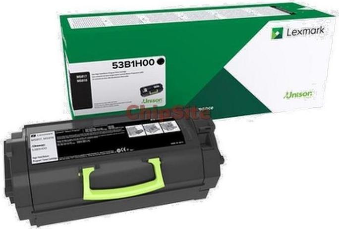 Lexmark MS817/MS818 Γνήσιο Toner Laser Εκτυπωτή Μαύρο High Yield Return Program 25000 Σελίδων (53B2H00)