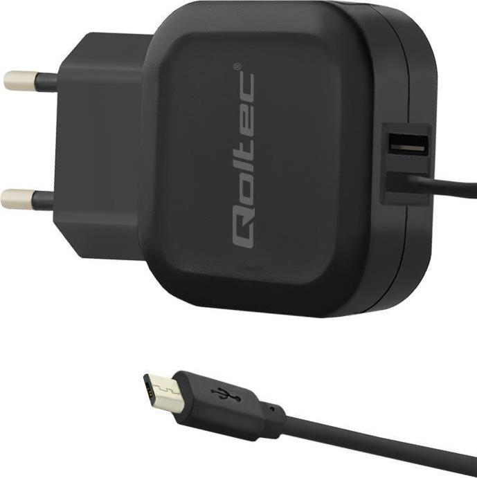 20180326154337_qoltec_usb_micro_usb_wall_charger_mayro_50189 Qoltec 50189 17W με Καλώδιο micro USB - Image 1