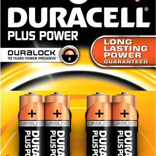 Duracell Plus Power AA 1.5V 4τμχ 017641