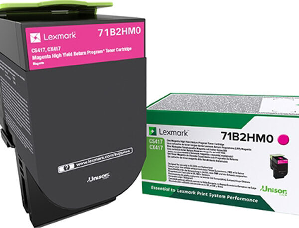 Lexmark 71B2HM0 Γνήσιο Toner Laser Εκτυπωτή Ματζέντα Return Program High Yield 3500 Σελίδων