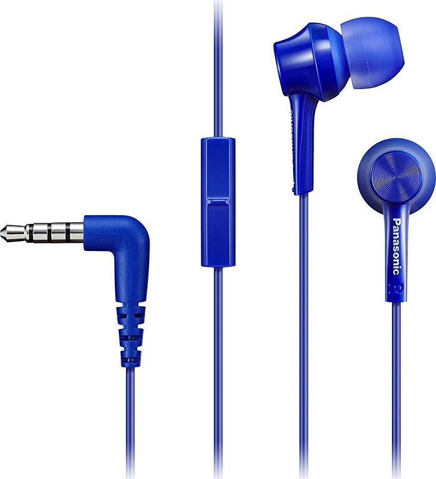Panasonic TCM115E In-ear Handsfree με Βύσμα 3.5mm Μπλε