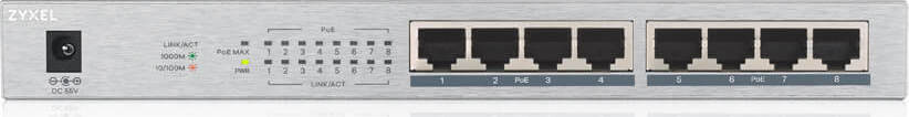 20190307104222_f1422801 Zyxel GS1008HP Unmanaged L2 PoE+ - Image 2