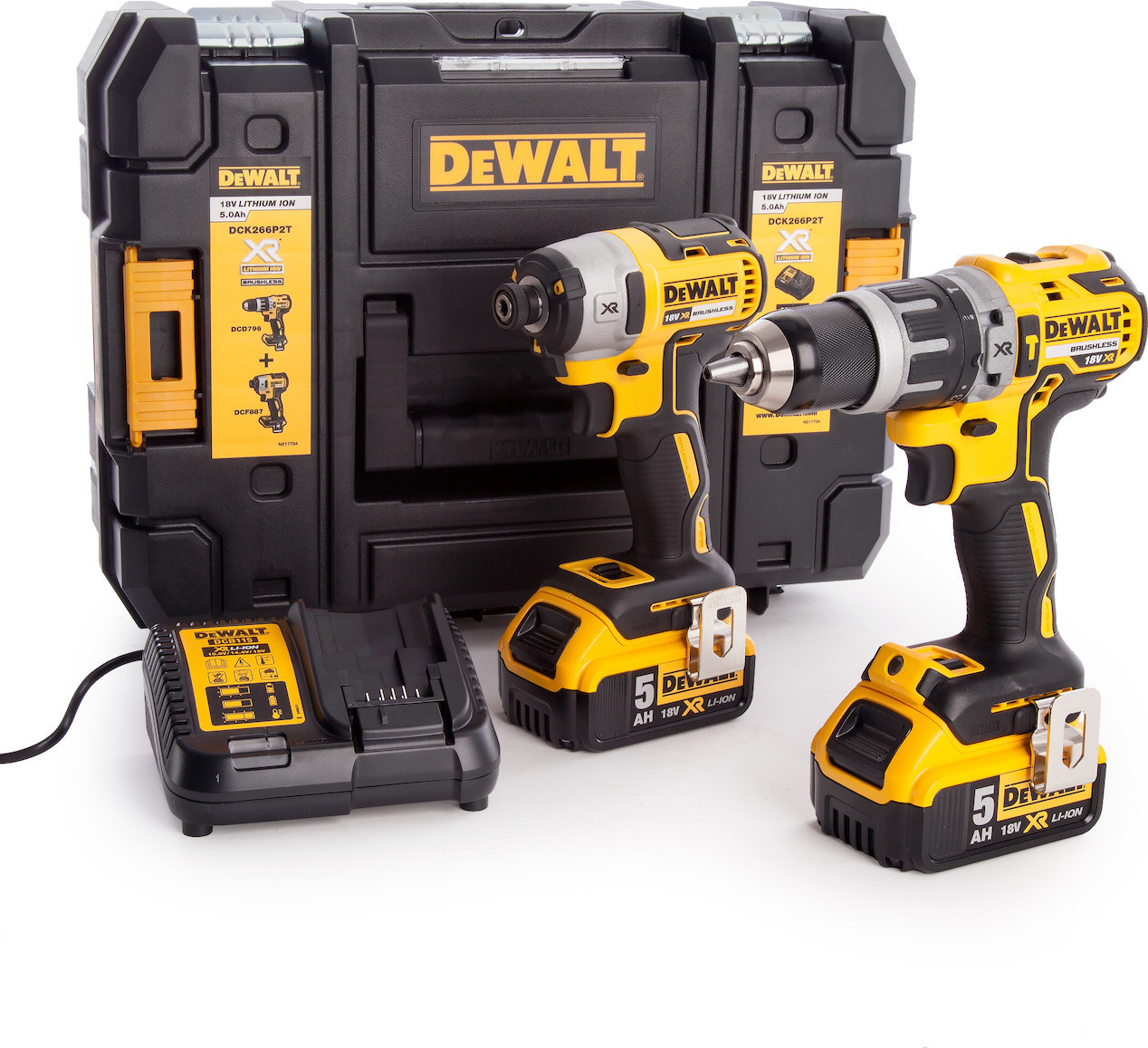20190410171145_dewalt_dck266p2t Dewalt DCK266P2 Σετ Κρουστικό Δραπανοκατσάβιδο & Παλμικό Κατσαβίδι - Image 1