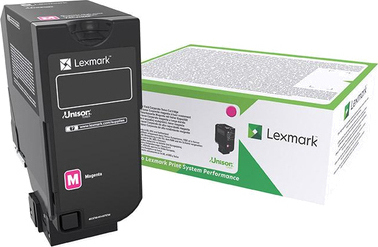 Lexmark 74C2SME Γνήσιο Toner Laser Εκτυπωτή Ματζέντα
