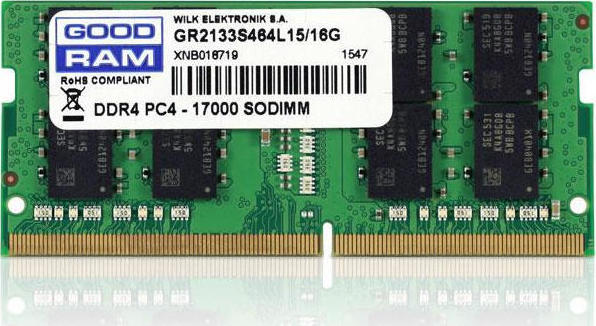 GoodRAM 16GB DDR4 GR2666S464L19/16G