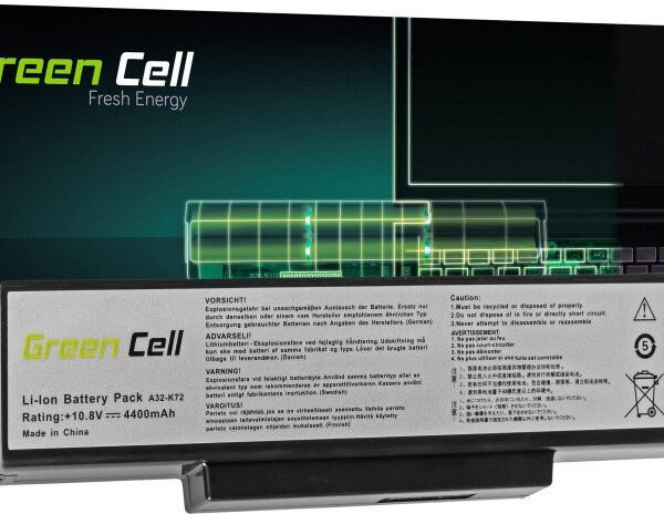 Green Cell Συμβατή Μπαταρία για Asus N71/K72/K72J/K72F με 4400mAh