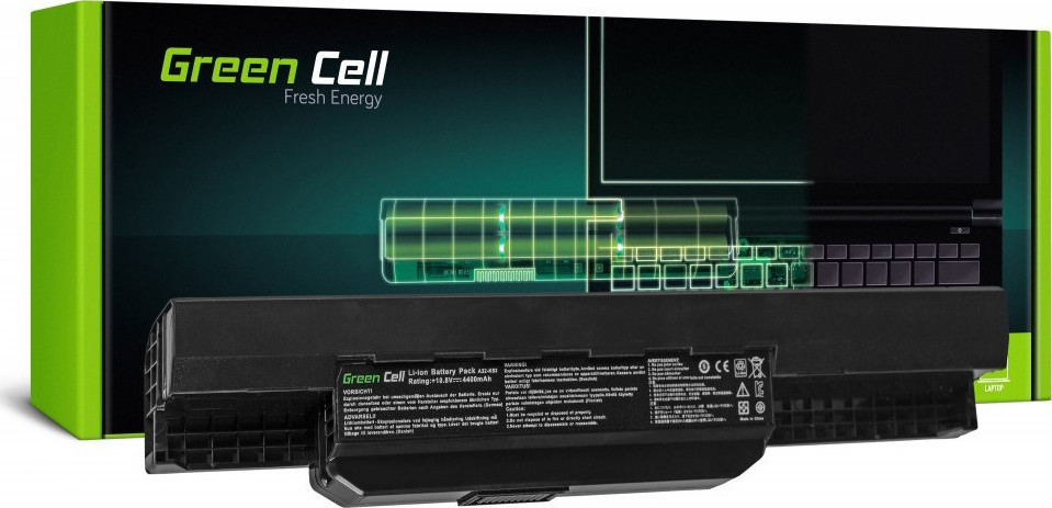 Green Cell Συμβατή Μπαταρία για Asus K53E/K53SC/K53SD/K53SJ με 4400mAh