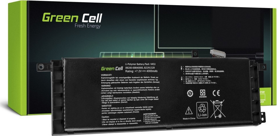 Green Cell Συμβατή Μπαταρία για Asus X553 με 4000mAh