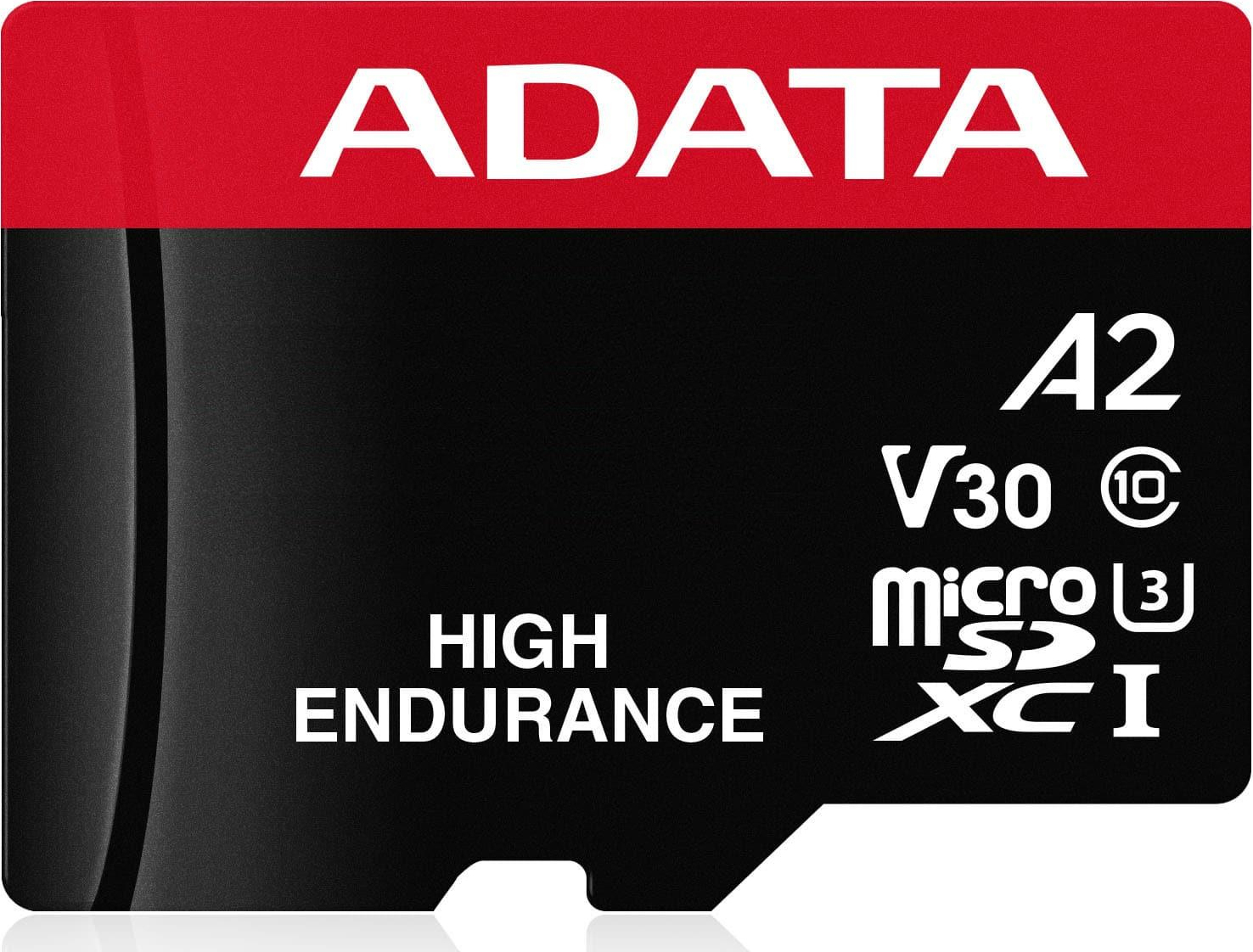 Adata High Endurance microSDXC 64GB Class 10 U3 V30 A2 UHS-I με αντάπτορα