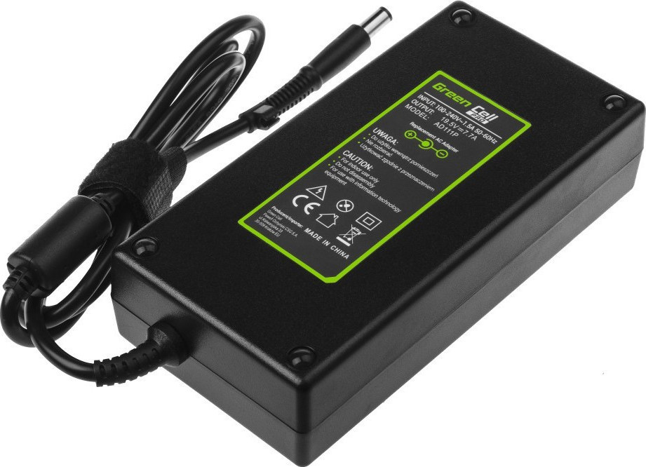 Green Cell Φορτιστής Laptop 150W 19.5V 7.7A για HP με Αποσπώμενο Καλώδιο Τροφοδοσίας