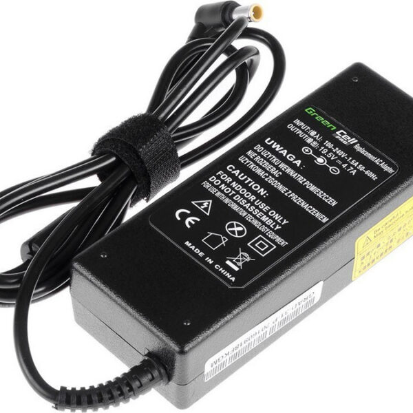 Green Cell Φορτιστής Laptop 90W 19.5V 4.7A για Sony με Αποσπώμενο Καλώδιο Τροφοδοσίας